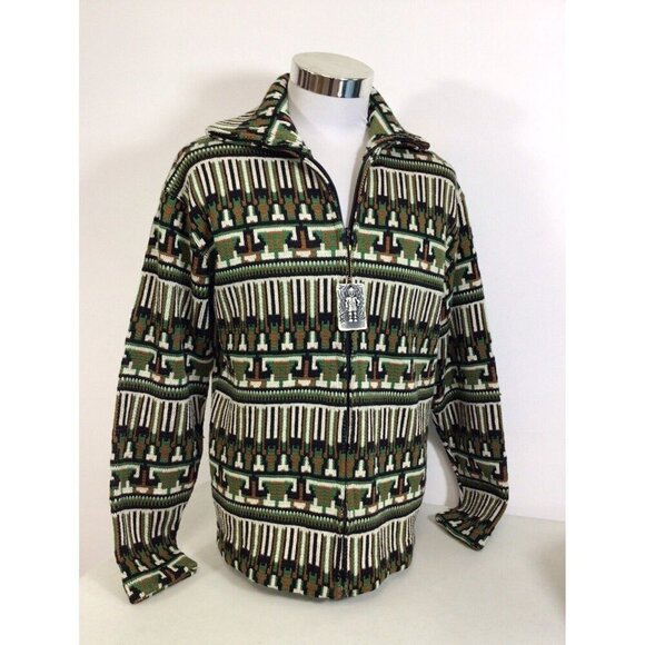 Tundra Canada Vintage Sweater Full Zip Mens Medium